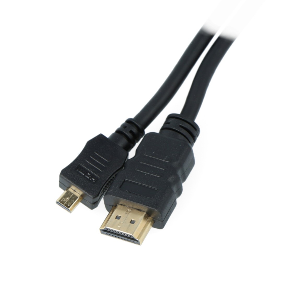 Przewód pozłacany Goodbay High Speed HDMI z obsługą Ethernet wtyk HDMI (typ A) - micro HDMI (typ D) - 5m
