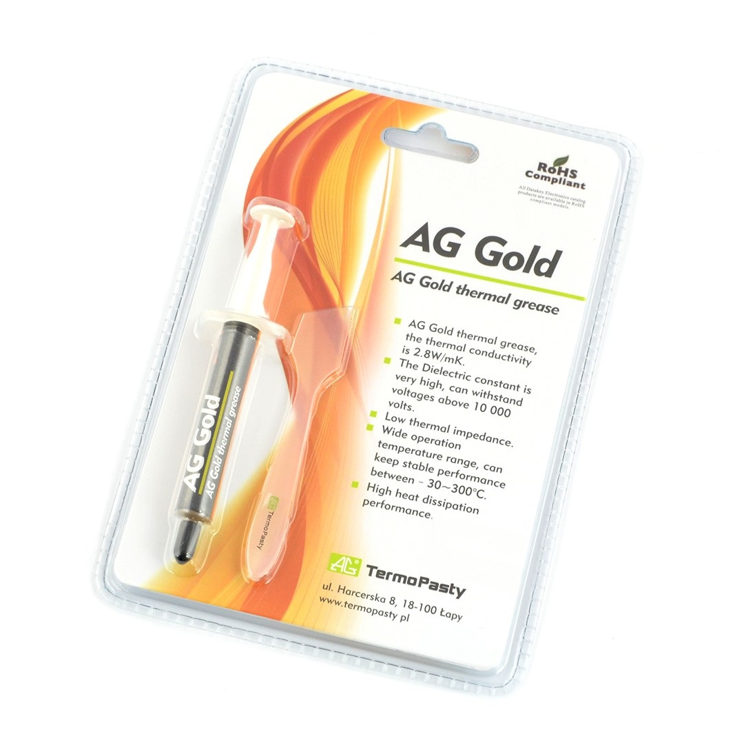 Pasta termoprzewodząca AG Gold - strzykawka 3g