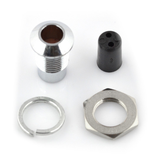 Патрон світлодіодний 5мм - металевий опуклий - 5 шт.