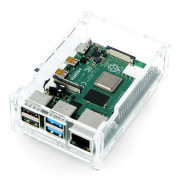 Obudowa Raspberry Pi Model 4B - przezroczysta - LT-4B09