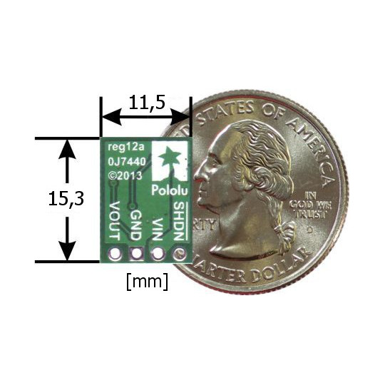 U1V11F3 - підвищувальний перетворювач 3.3V 1.2A - Pololu 2561