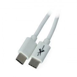Przewód Extreme USB Typ-C - Typ-C biały - 1m