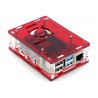 Obudowa Raspberry Pi Model 4B - czerwona - LT-4B16 - zdjęcie 2
