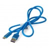Przewód Lanberg USB Typ A-C 2.0 niebieski premium 5A - 1m - zdjęcie 2