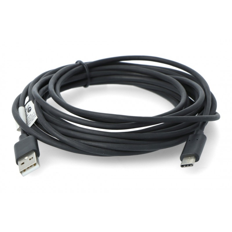 Przewód Lanberg USB Typ A - C 2.0 czarny - 5m