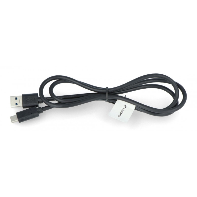 Przewód Lanberg USB Typ A - C 3.1 czarny - 1m