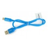 Przewód Lanberg USB Typ A - C 2.0 niebieski premium QC 3.0 - 0,5m - zdjęcie 3