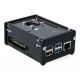 Obudowa Raspberry Pi Model 4B z wentylatorem - czarna Obudowa Raspberry Pi Model 4B z wentylatorem - czarna