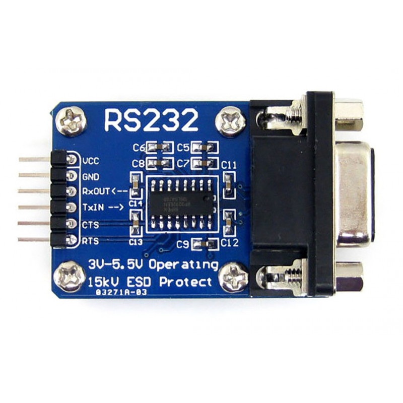 Konwerter RS232 - UART ze złączem DB9 - SP3232 3,3V/5V