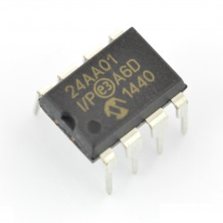 Pamięć EEPROM 1kb I2C - 24AA01-I/P