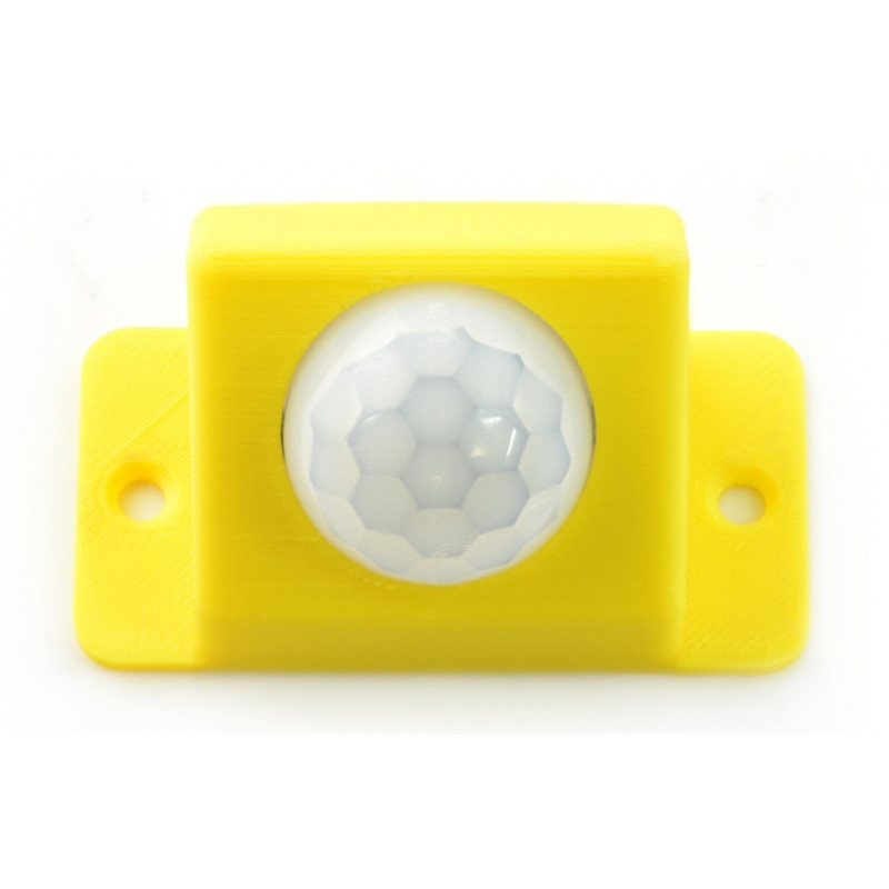 Obudowa do czujnika ruchu PIR - druk 3D żółta