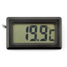 Termometr panelowy z wyświetlaczem LCD od - 50°C do 100°C - czarny - zdjęcie 2