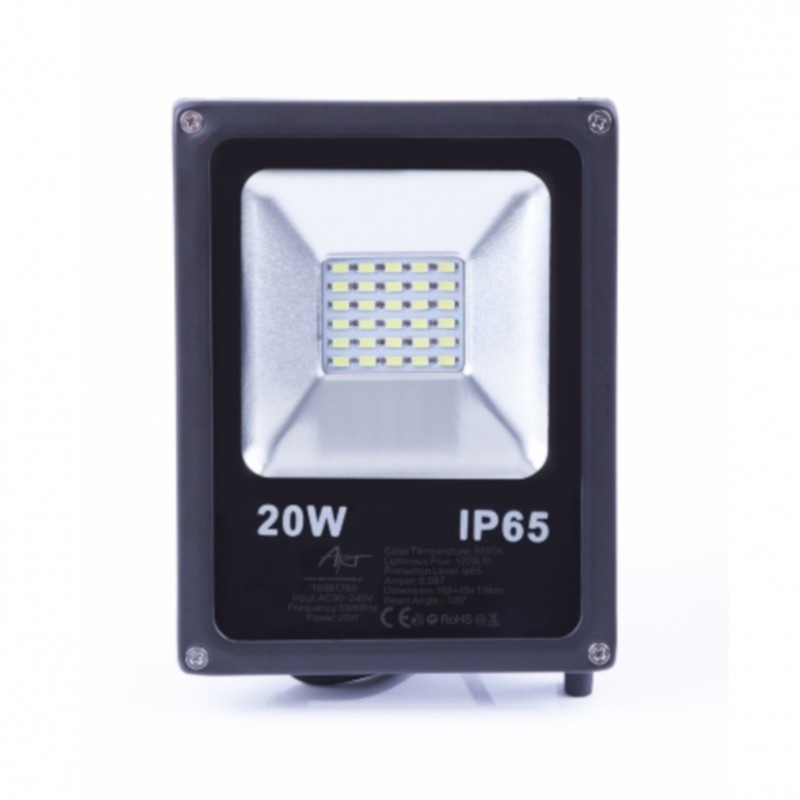 Lampa zewnętrzna LED ART, 20W, 1800lm, IP65,  AC80-265V, 4000K - biała