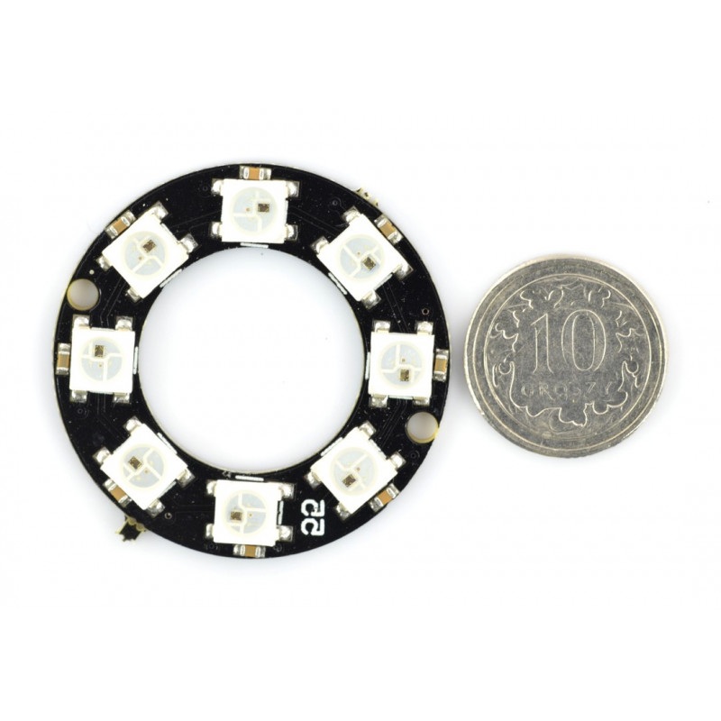 Pierścień LED RGB WS2812 5050 x 8 diod - 32mm