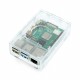 Obudowa do Raspberry Pi model 4B - Multicomp Pro - przeźroczysta Obudowa do Raspberry Pi model 4B - Multicomp Pro - przeźroczysta