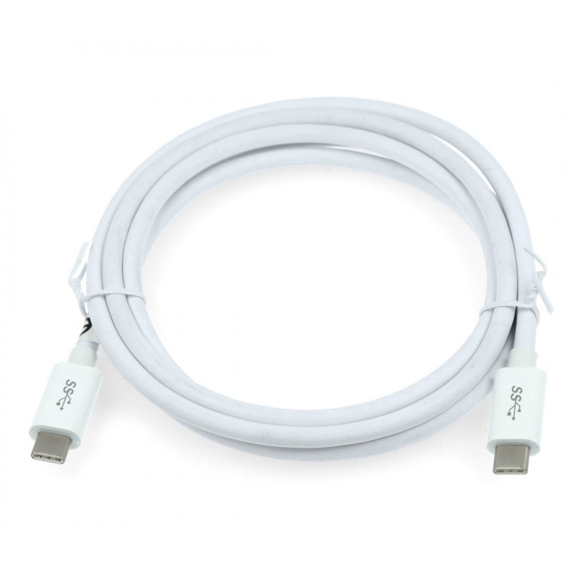 Przewód TRACER USB C - USB C 3.1 biały - 1,5m