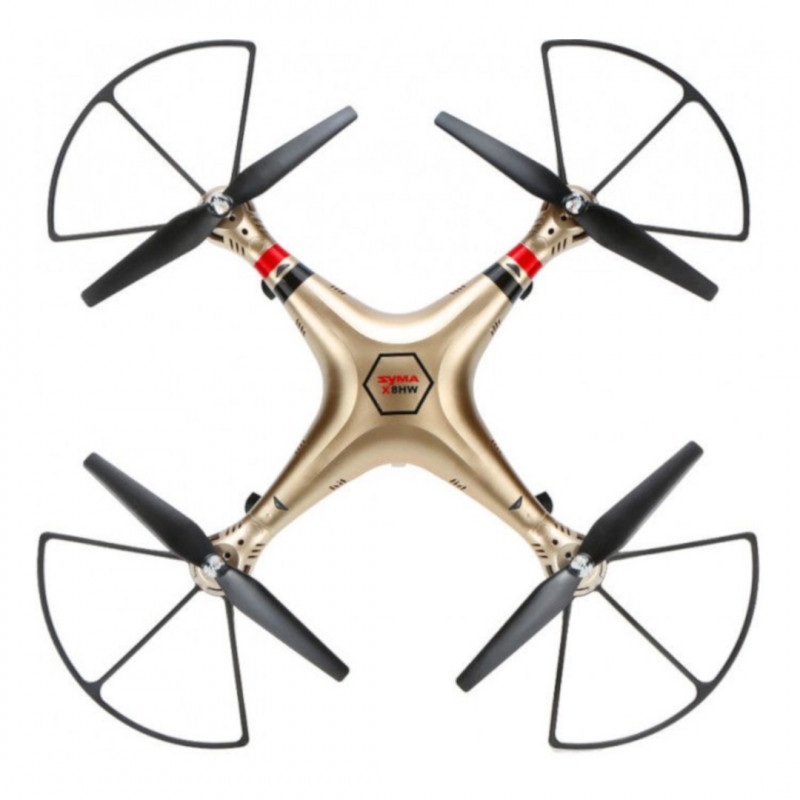 Dron quadrocopter Syma X8HW 2.4GHz z kamerą - 50cm - złoty