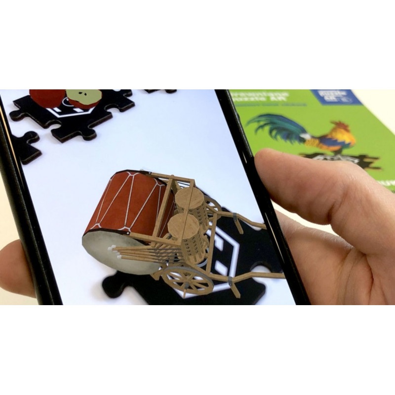 Ozobot - drewniane puzzle AR - rozszerzona rzeczywistość