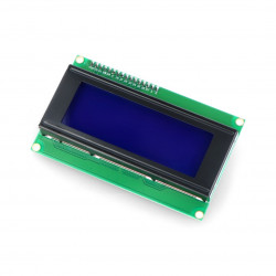 Wyświetlacz LCD 4x20 znaków niebieski + konwerter I2C dla Odroid H2