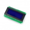 Wyświetlacz LCD 4x20 znaków niebieski + konwerter I2C dla Odroid H2 - zdjęcie 1