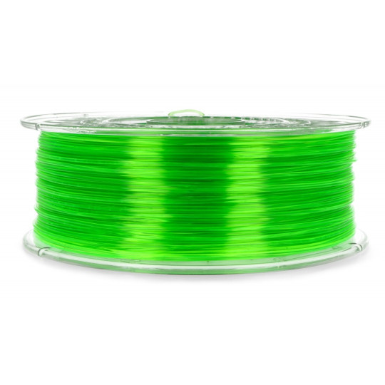 Філамент Devil Design PETG 1.75 мм 1 кг - яскраво-зелений прозорий