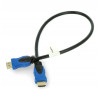 Przewód HDMI 2.0 Lanberg 4K - 0,5 m - zdjęcie 3