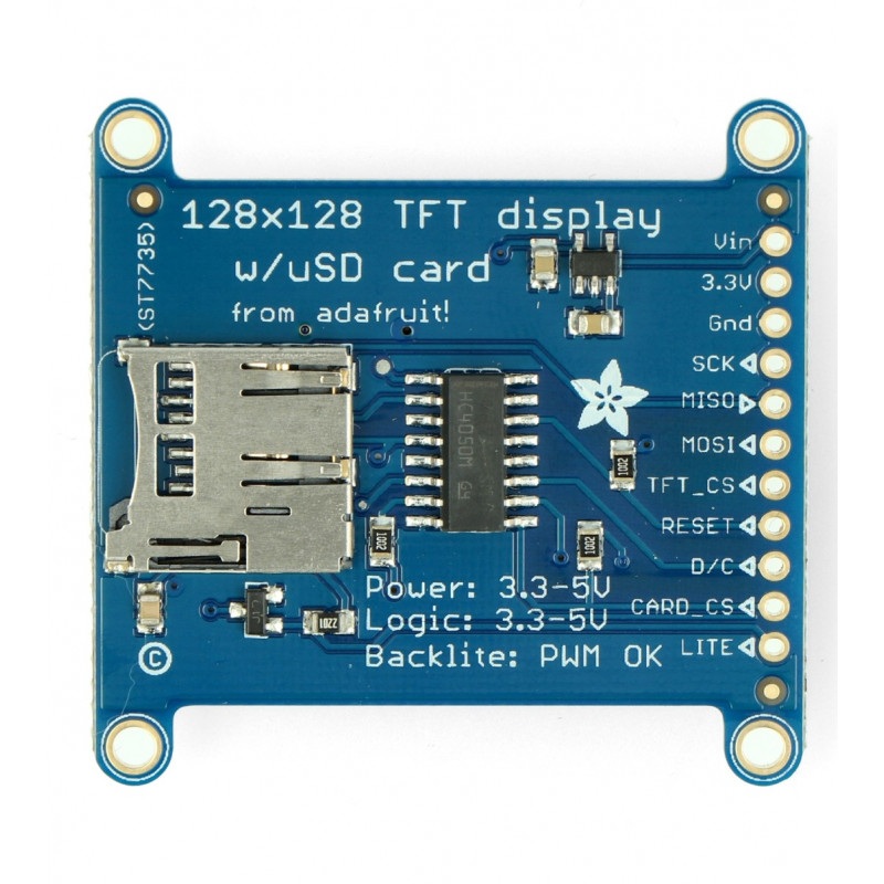 Wyświetlacz TFT LCD 1,44 " 128 x 128z czytnikiem microSD