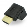 Przejściówka kątowa HDMI gniazdo - wtyk - zdjęcie 3