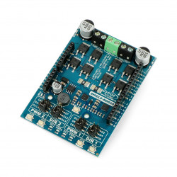 Cytron Shield-MDD10 - dwukanałowy sterownik silników DC 7V-30V/10A - Shield dla Arduino