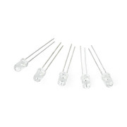 Dioda LED 5mm niebieska clear 465-470nm - 5szt.