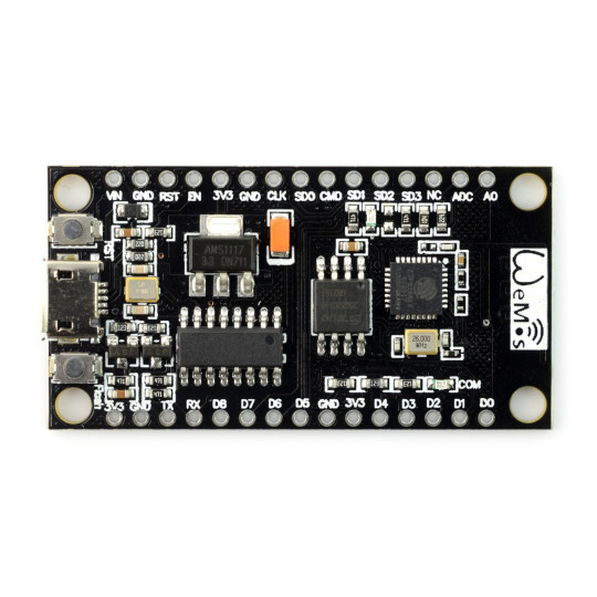 Модуль ESP8266 Wemos NodeMCU V3 32 Мбіт/с WiFi - 11 GPIO, АЦП, ШІМ