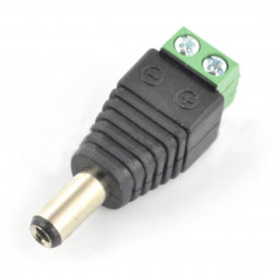 Wtyk DC 5.5 x 2.1 mm z szybkozłączem