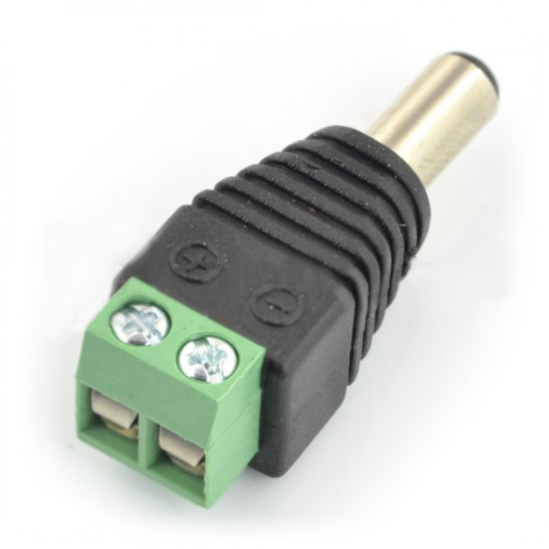 Wtyk DC 5.5 x 2.1 mm z szybkozłączem