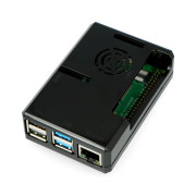 Obudowa Raspberry Pi model 4B - ABS - czarna - LT-4A06