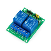 Dwukanałowy moduł przekaźników RM5 z izolacją optoelektroniczną 5V 10A/125VAC