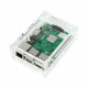 Obudowa Raspberry Pi Model B+ przezroczysta z klapką Obudowa Raspberry Pi Model B+ przezroczysta z klapką