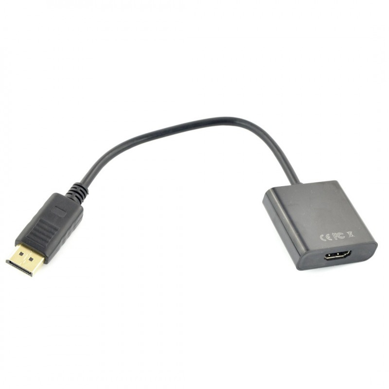 Adapter gniazdo HDMI  - wtyk Display Port AKYGA