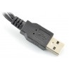 Adapter USB 2w1 miniUSB, microUSB - 20cm - zdjęcie 2