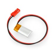 Akumulator Li-Pol Akyga 3,7V 1S 50mAh konektor+gniazdo 2,54 JST - 2 piny