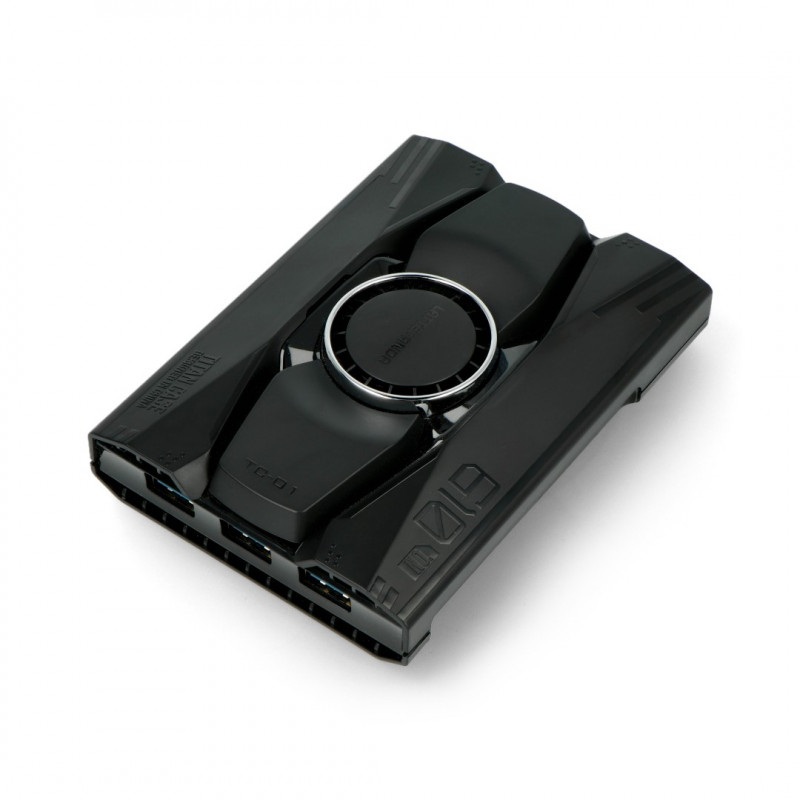 Obudowa Titan Case LattePanda Alpha/Delta - ABS+PC - czarna