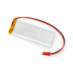 Akumulator Li-Pol Akyga 3,7V 1S 1050mAh konektor+gniazdo 2,54 JST - 2 piny - (78x30x4,3mm)