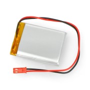 Akumulator Li-Pol Akyga 3,7V 1S 1800mAh konektor+gniazdo 2,54 JST - 2 piny - (50x40x8mm)