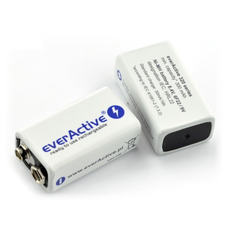 Akumulator EverActive 6F22 Ni-MH 320mAh Professional Line