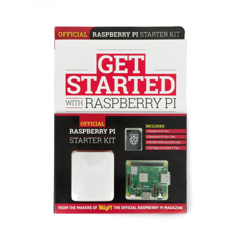 Get started with Raspberry Pi - oficjalny poradnik + zestaw Raspberry Pi 3A+