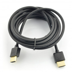 Przewód HDMI-HDMI BLACK wersja 2.0 3m