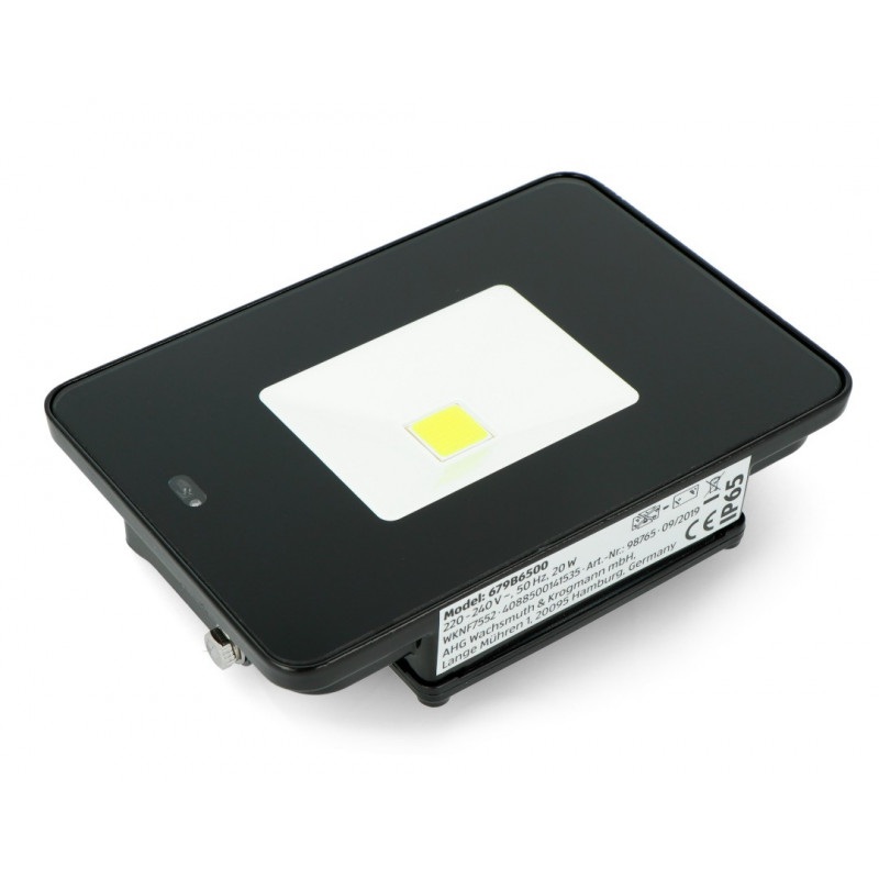 Lampa zewnętrzna LED 679B500, 20W, 1700lm, IP65, AC220-240V, 6500K - biały zimny - czarna
