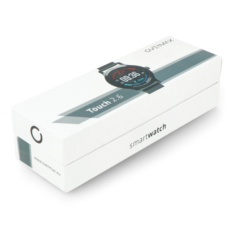 Smartwatch OverMax TOUCH 2.6 - czarny - inteligentny zegarek