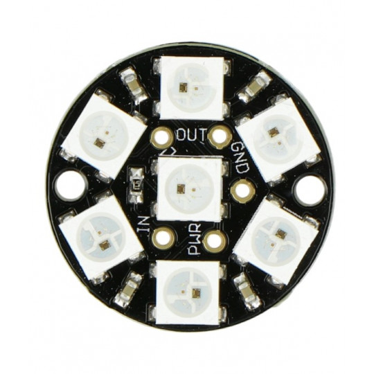 NeoPixel Jewel - RGB світлодіодне кільце 7xWS2812 5050 - Adafruit 2226