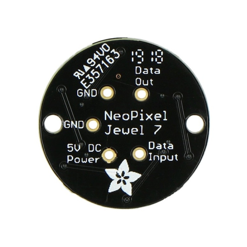 Adafruit NeoPixel Jewel - pierścień LED RGB 7 x WS2812 5050
