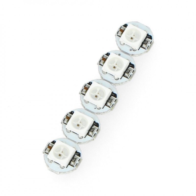 Adafruit NeoPixel Mini PCB - 5 x dioda LED RGB WS2812B 5050